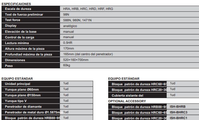 Durometro sobremesa imagen