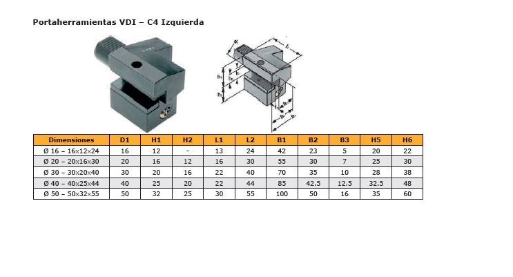 PORTAHERRAMIENTAS VDI