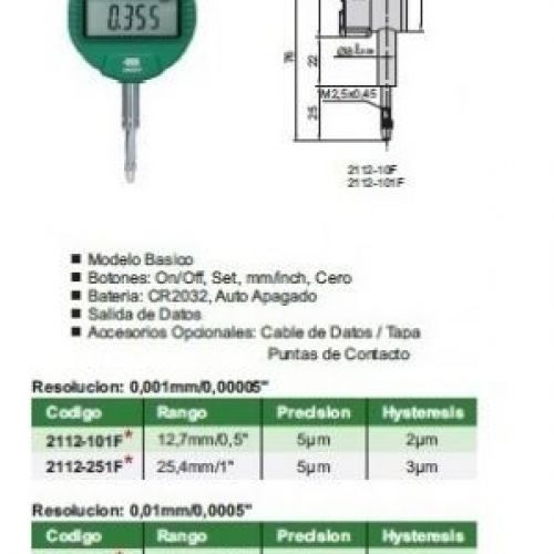 RELOJ COMPARADOR DIGITAL